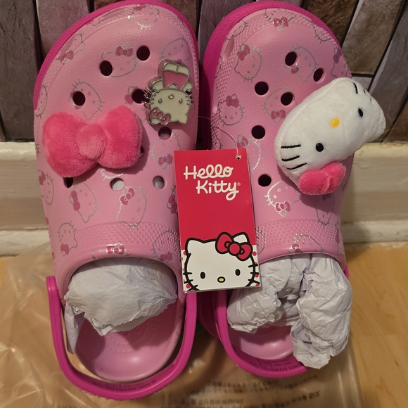 Hello Kitty Shoes - CROCS-Hello Kitty Clog Women Slip-On Shoes